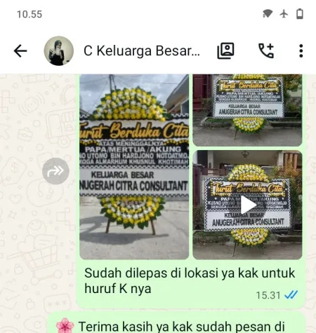 Pengiriman Papan Bunga Duka Petojo Selatan
