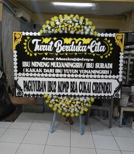 Papan Bunga Duka Petojo Selatan
